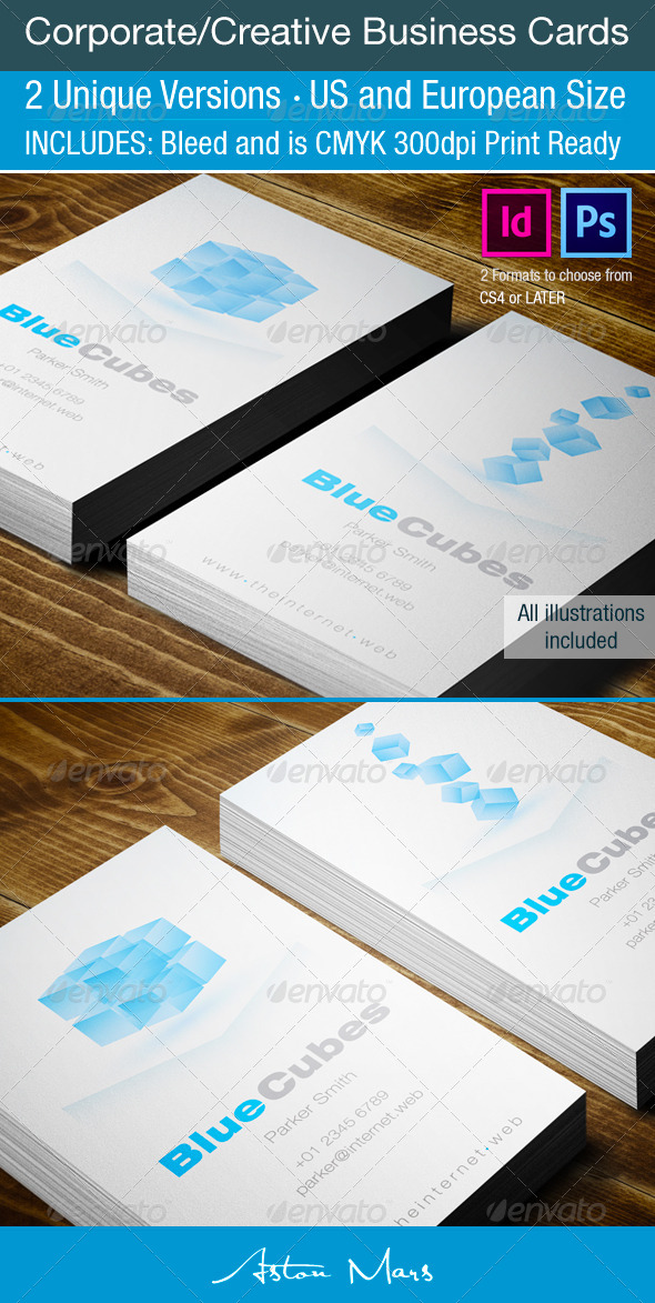 Cube Corporate Busness Cards - Corporate Business Cards