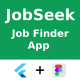 Online Job Finder App UI Kit Flutter Figma FREE JobSeek