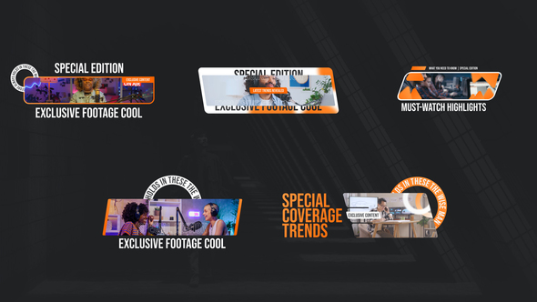 States Titles | Lower Third Elements template preview