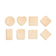 Wood Plate 8 Types - round square rhombus rectangle wooden board