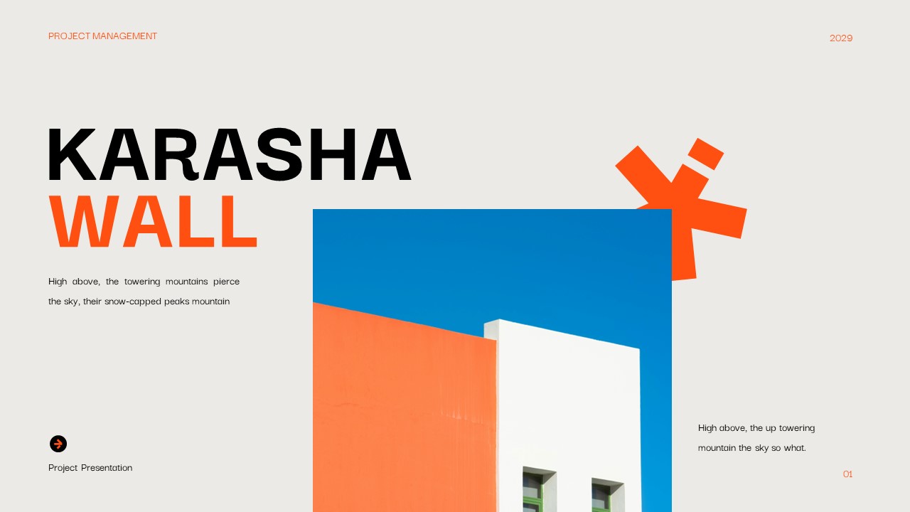 Orange Cream Modern Minimalist Project Management Presentation ...