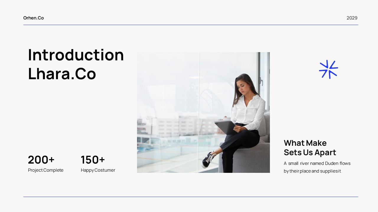 White Blue Modern Minimalist Pitch Deck Presentation, Presentation ...