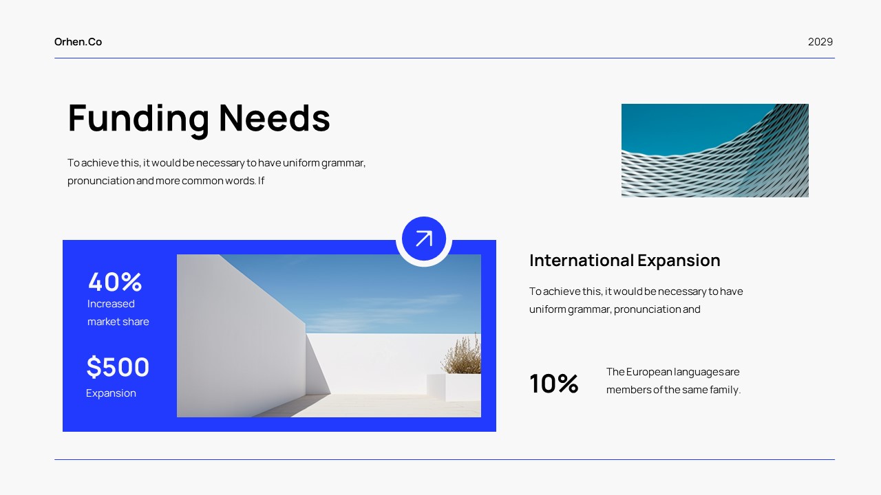 White Blue Modern Minimalist Pitch Deck Presentation, Presentation ...