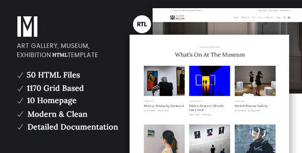 Muzze - Museum Art Gallery HTML Template