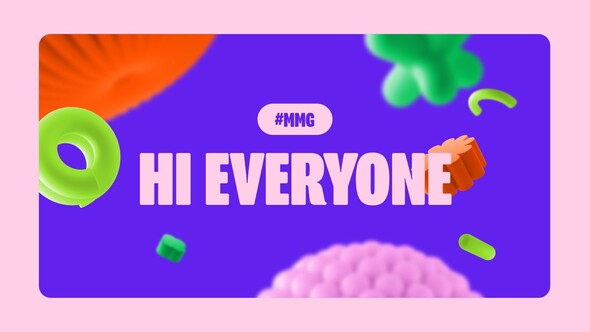 Colorful 3D Social Media Intro Openers template preview
