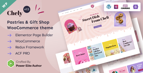 [DOWNLOAD]Chely - Pastries & Gift Shop Elementor WordPress Theme
