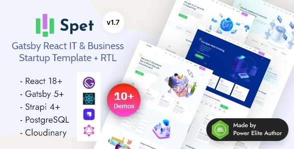 Spet - Gatsby React Technology & IT Business Company Template