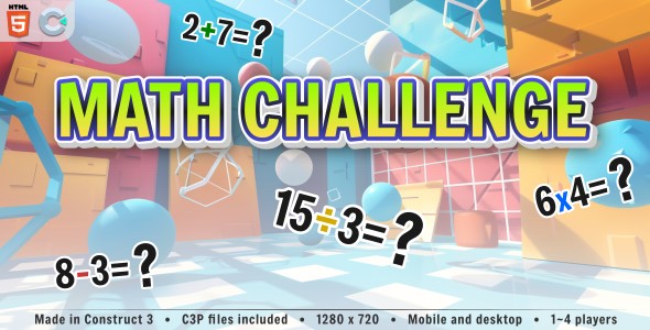 [DOWNLOAD]Math Challenge - HTML5 Math game (1~4 players)