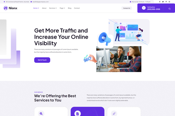 Nionx - SEO & Digital Marketing Template Kit by htwebvn | ThemeForest