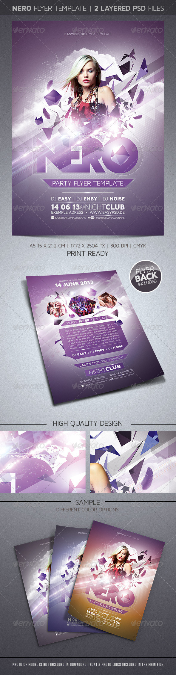 Nero Flyer Template - Clubs & Parties Events