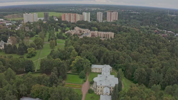 Brick Modern Hospitalsanatorium with a Very Beautiful Design in a Picturesque Location