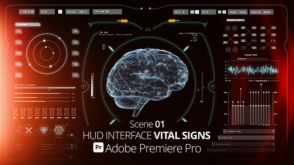 HUD Interface Vital Signs 01 Pr Premiere Pro template preview