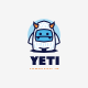 Yeti Mascot Cartoon Logo Template