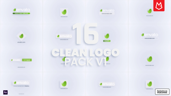 Minimal Clean Logo Reveal Pack Logo Stings template preview