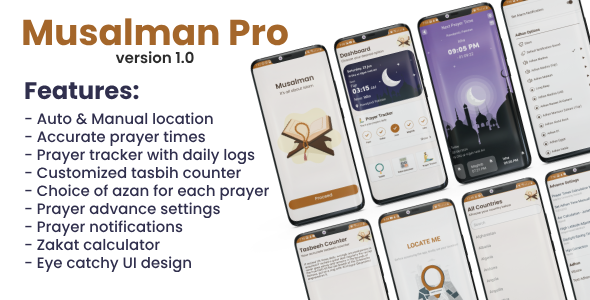 Musalman Pro App: Prayer Times, Tasbih Counter, Zakat Calculator & More