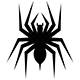 Black and White Spider Logo