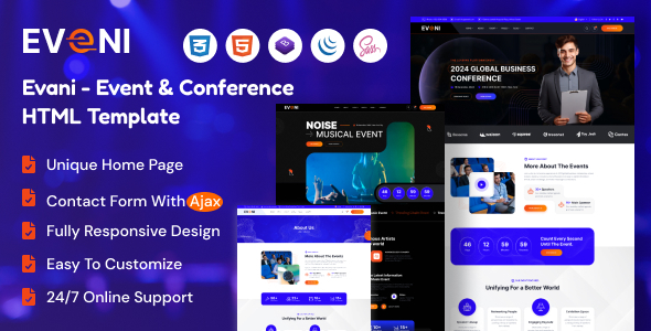 [DOWNLOAD]Eveni - Event & Conference HTML Template