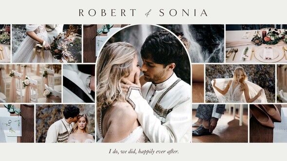 Wedding Photo Slideshow & Collage Template Elements template preview