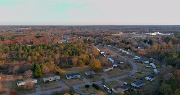 Autumn Small Town in Boiling Spring South Carolina America alt