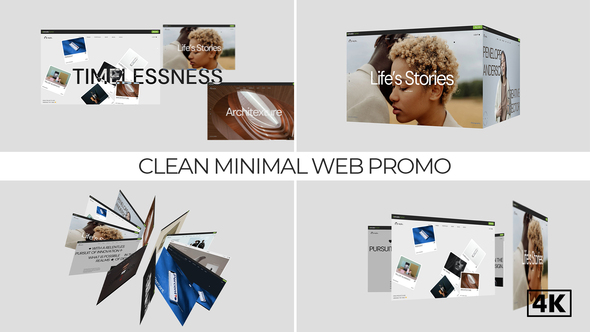 Clean Minimal Web Promo Product Promo template preview