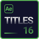 Titles | Minimal - VideoHive Item for Sale