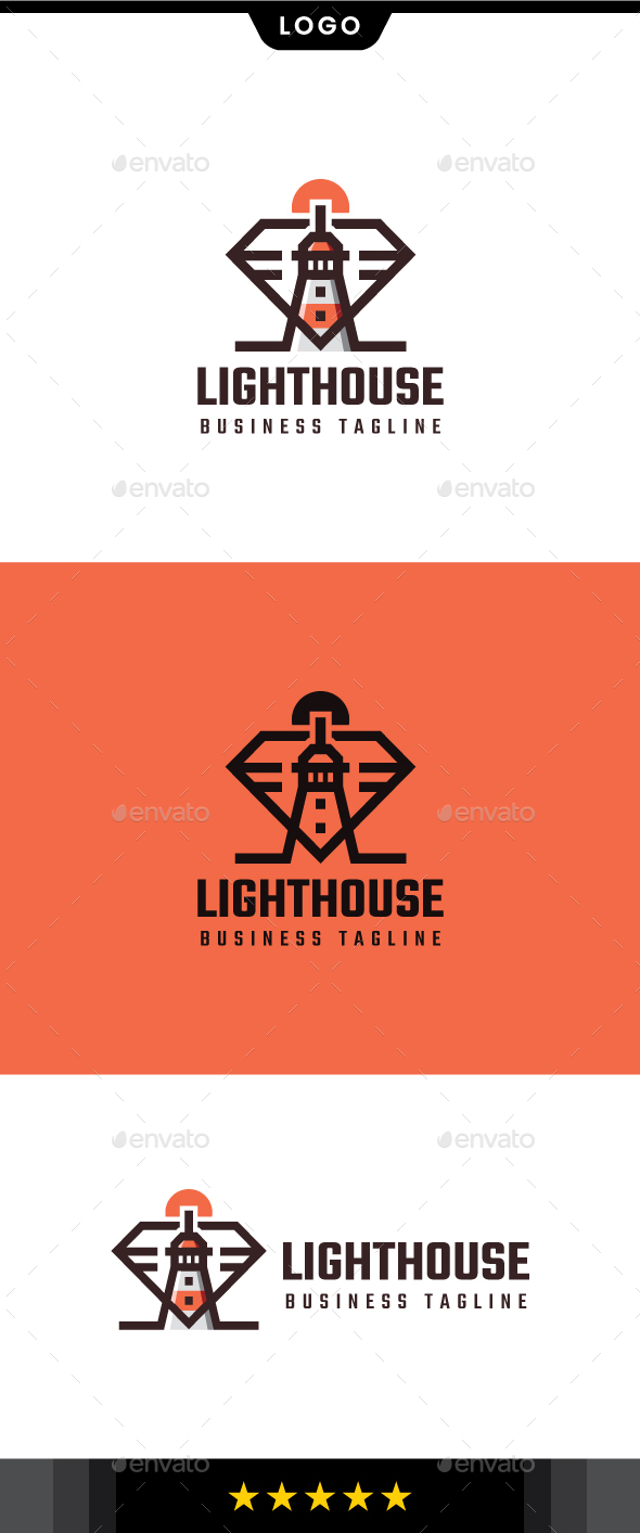 [DOWNLOAD]Diamond Lighthouse Logo Template