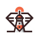 Diamond Lighthouse Logo Template