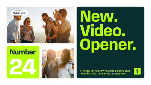 Multi Frame Intro Openers template preview