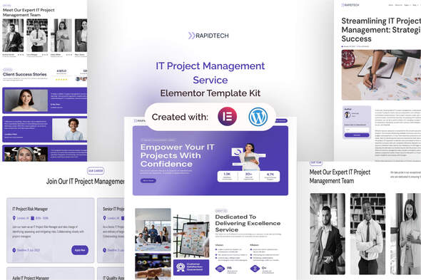 Rapidtech - IT Project Management Elementor Template Kit