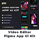 Psdmania: Video Editor App UI Kit Figma Template