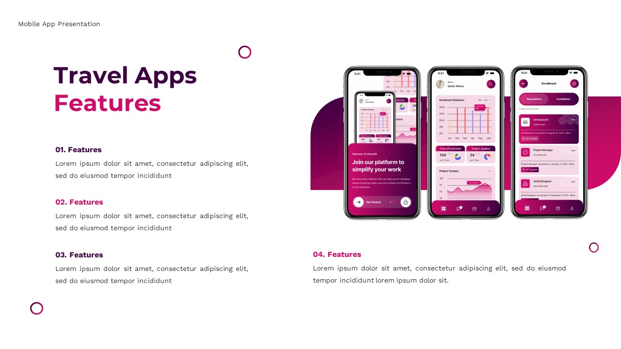 Travel Apps - Mobile App Powerpoint Templates, Presentation Templates