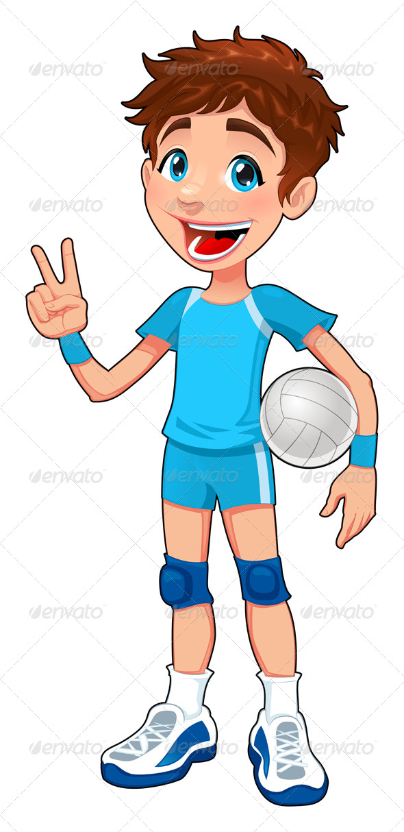 Young Volleyball Player. - Sports/Activity Conceptual