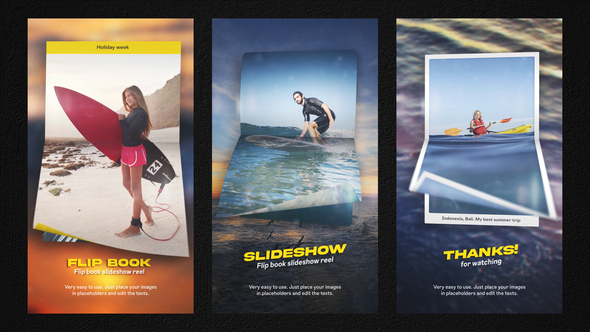 Flip Book Slideshow Reel Product Promo template preview