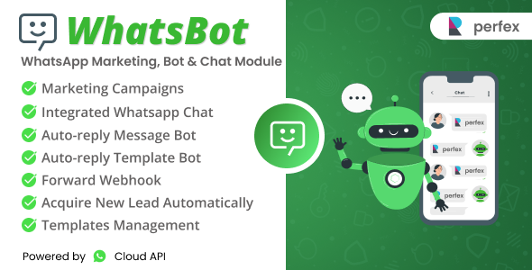 [DOWNLOAD]WhatsBot - WhatsApp Marketing, Bot & Chat Module for Perfex CRM