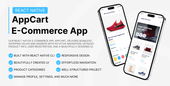 AppCart - React Native Mobile ECommerce Design Template