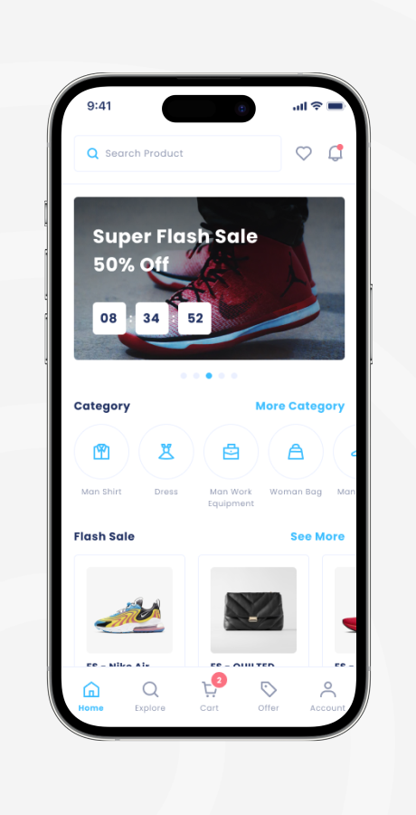 AppCart - React Native Mobile ECommerce Design Template by divtechnosoft