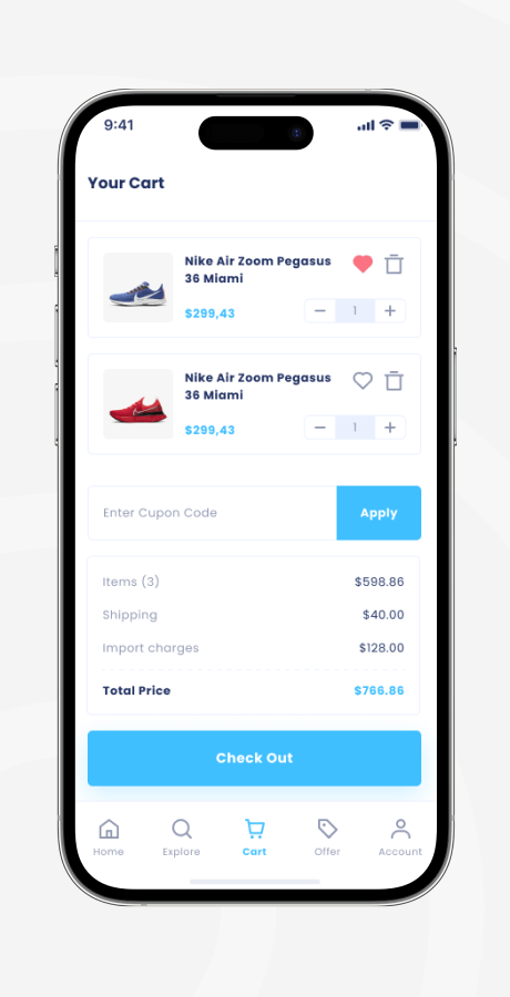 AppCart - React Native Mobile ECommerce Design Template by divtechnosoft