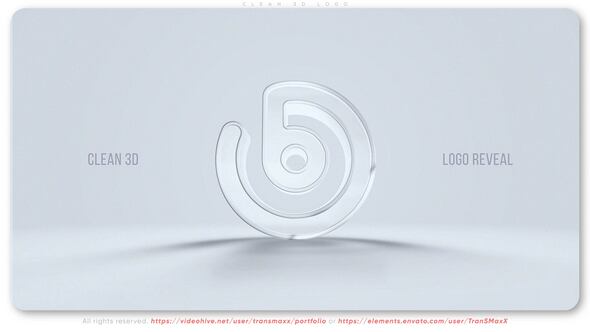 Clean 3d Logo Logo Stings template preview