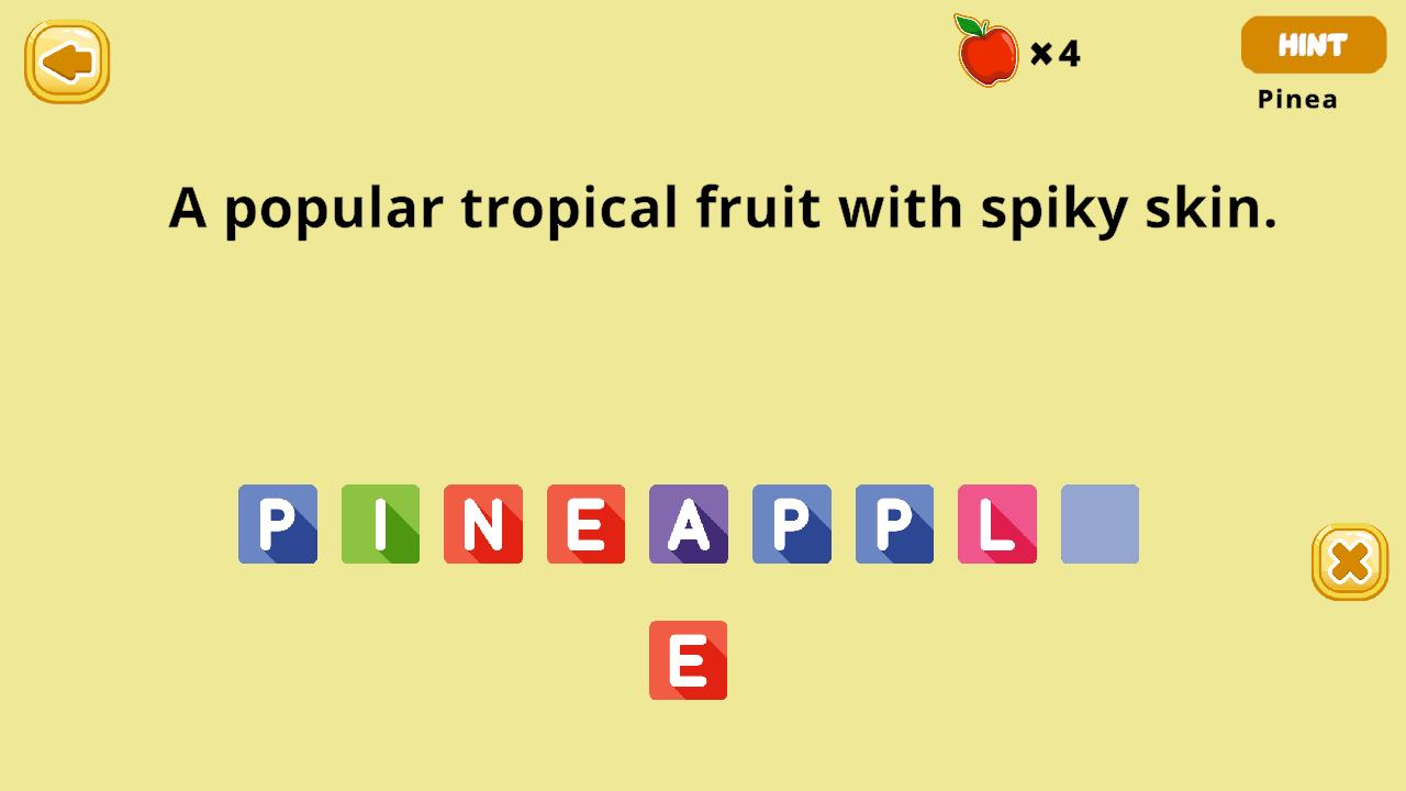 Fruit Name Guess The Picture Puzzle Buy Fruits Educational Puzzles
