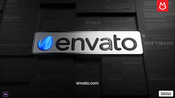 High Tech Logo Reveal 3D Animation Logo Stings template preview