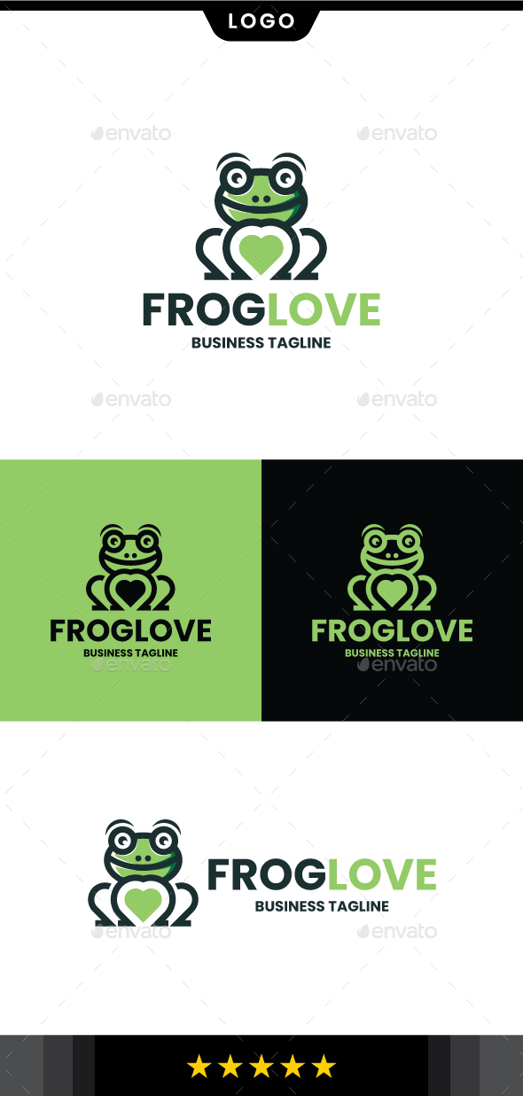 [DOWNLOAD]Frog Love Logo Template