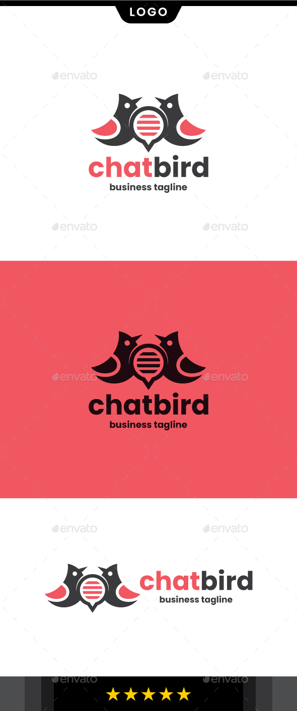 [DOWNLOAD]Chat Bird Logo Template