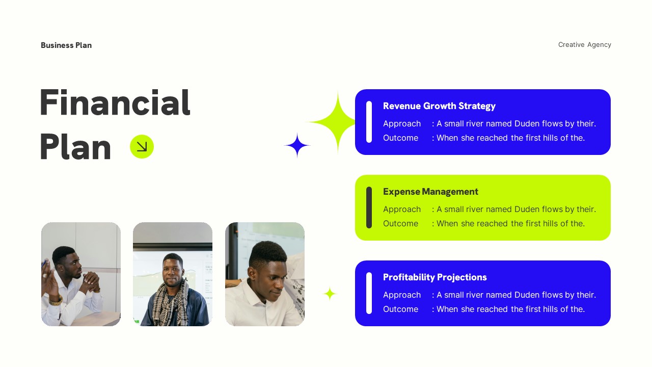 White Blue Modern Creative Agency Business Plan Presentation ...