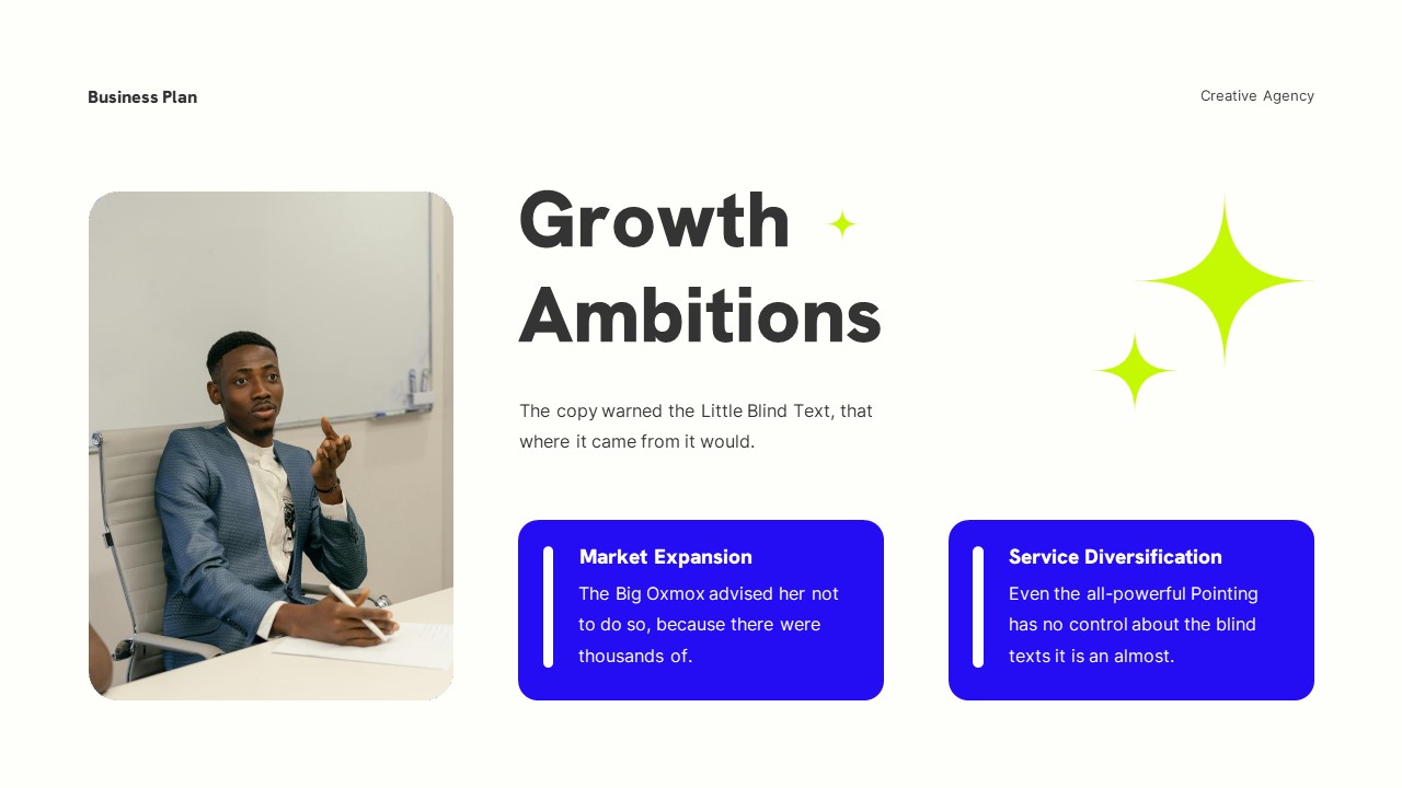 White Blue Modern Creative Agency Business Plan Presentation ...