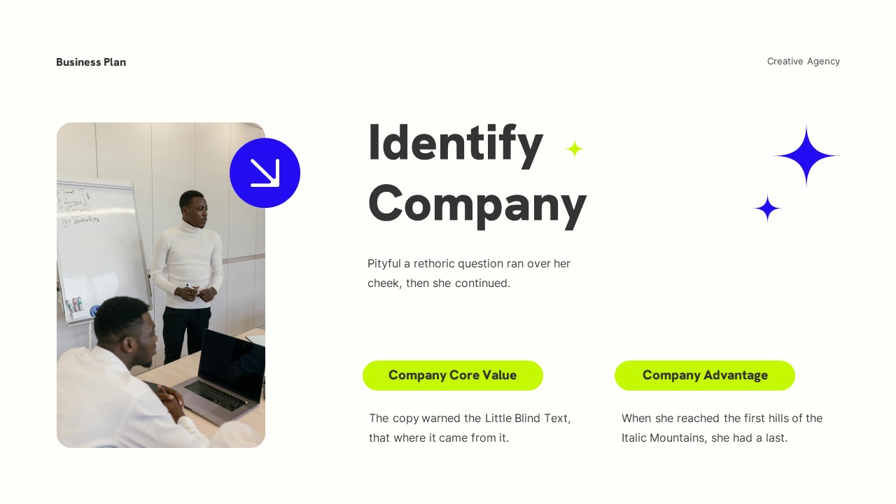 White Blue Modern Creative Agency Business Plan Presentation ...