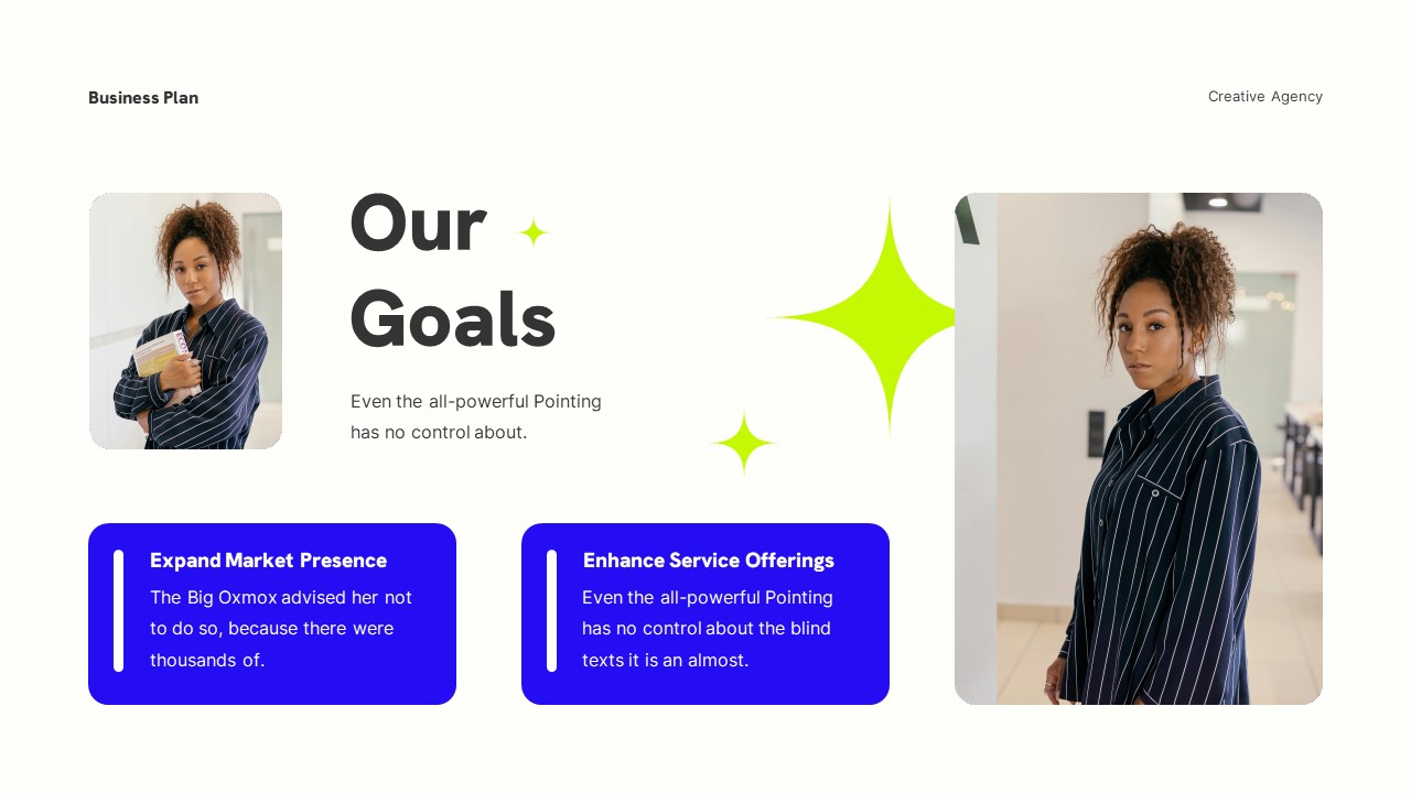 White Blue Modern Creative Agency Business Plan Presentation ...