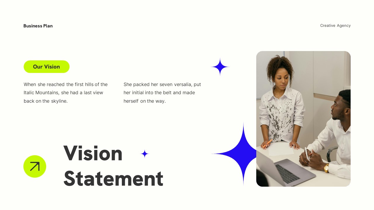 White Blue Modern Creative Agency Business Plan Presentation ...