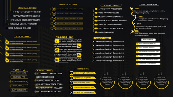 Text List Titles Titles template preview