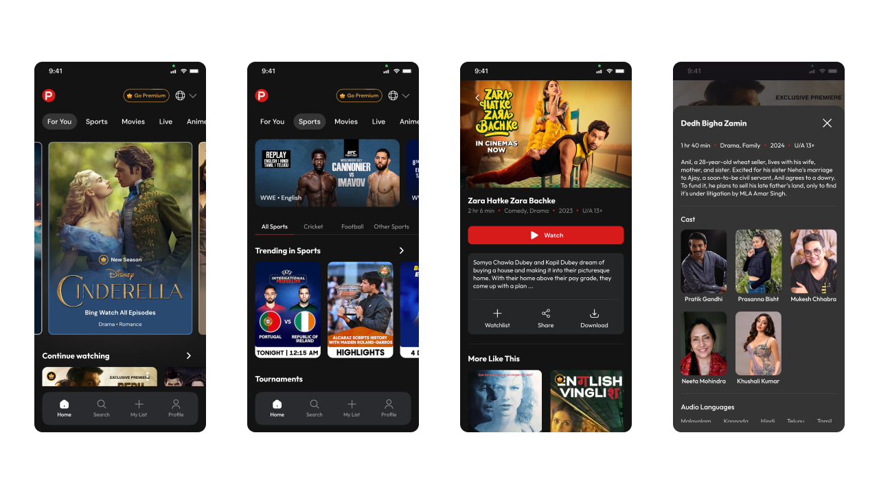 Prime Video Streaming Flutter App UI Kit by thefuturelens | CodeCanyon