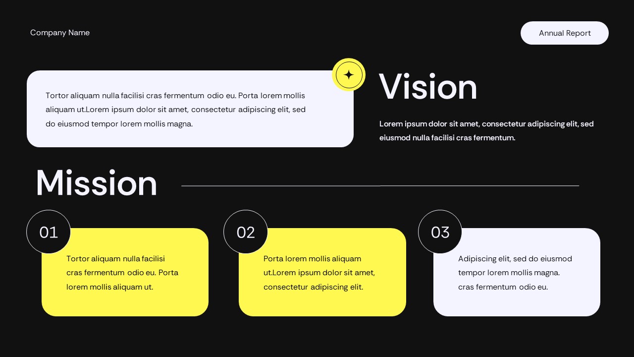 Black Yellow Modern Company Annual Report Presentation Template ...